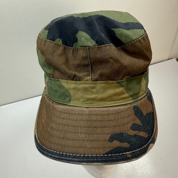 US Military Woodland Camo Army Hot Weather Hat Cap Size 6 7/8 | SP0100-99-D-CA82 - Picture 3 of 10